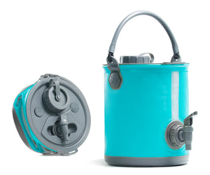 Collapsible 2-in-1 Water Carrier & Bucket with Handle and Tap - 8 Litres Capacity