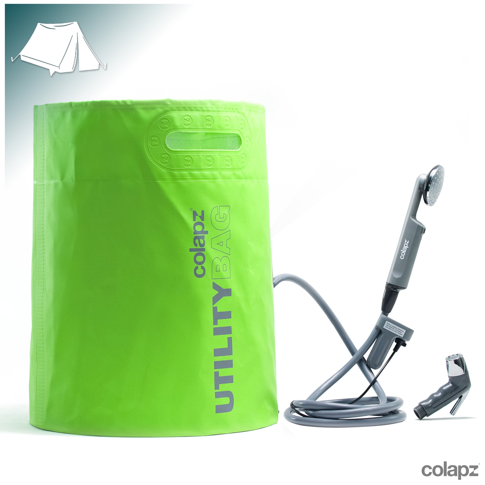 12v Portable Outdoor Camping Shower Kit (35 Litre Bucket) – Colapz