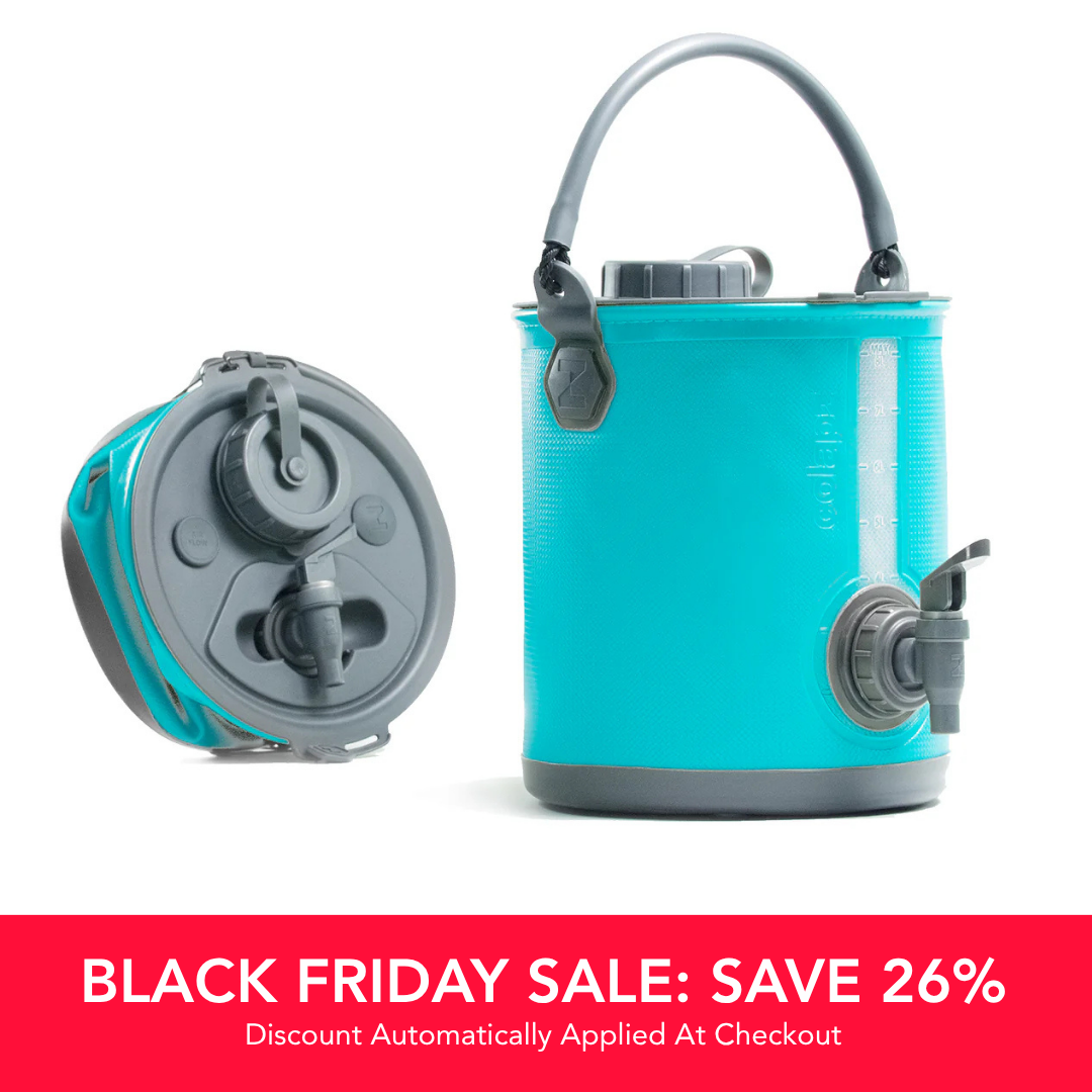 Collapsible 2-in-1 Water Carrier & Bucket with Handle and Tap - 8 Litres Capacity