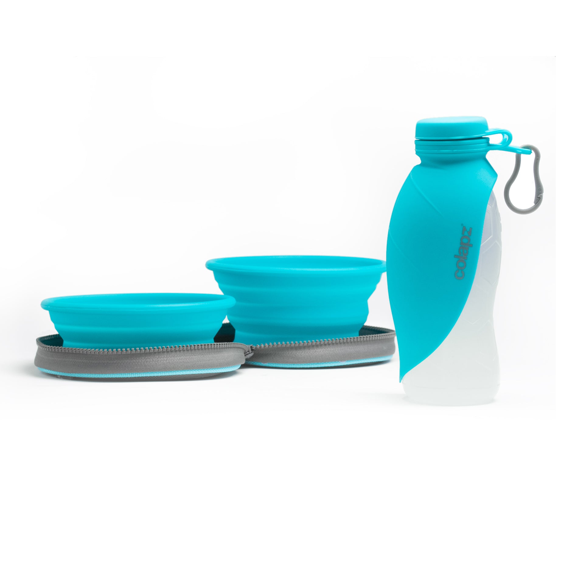 Collapsible Dog Bowls & Portable Dog Water Bottle (Combo Set)
