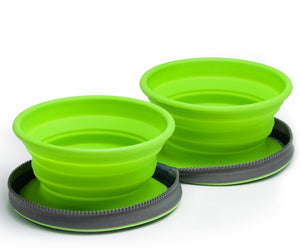 Collapsible Twin Dog Bowls