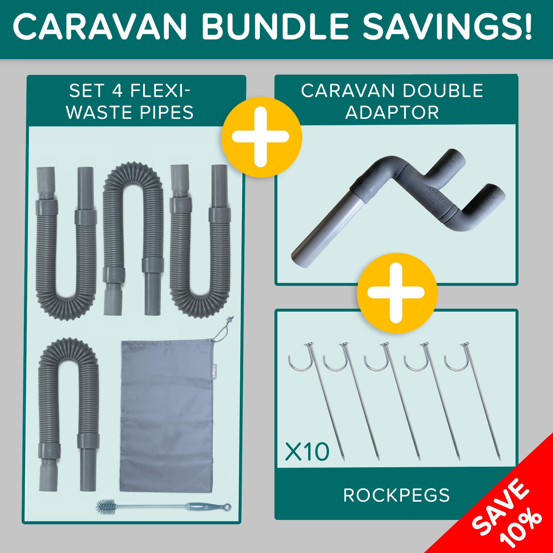 Caravan Flexi-Pipe Kit Bundle